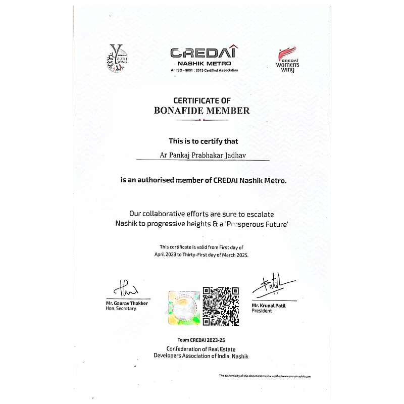 Authorised Member of CREDAI Nashik Metro